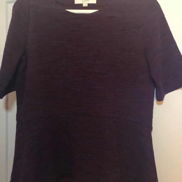 LOFT peplum top - Picture 4 of 5